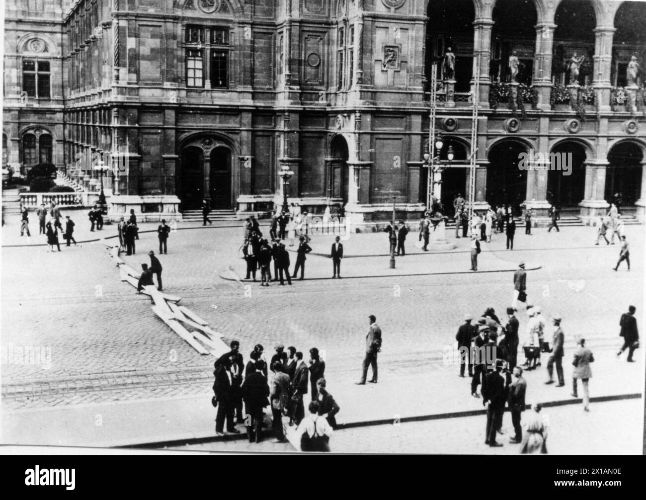 Révolte de juillet, sur la Ringstrasse devant l'opéra d'État, 15.07.1927 - 19270715 PD0015 - Rechteinfo : droits gérés (RM) Banque D'Images