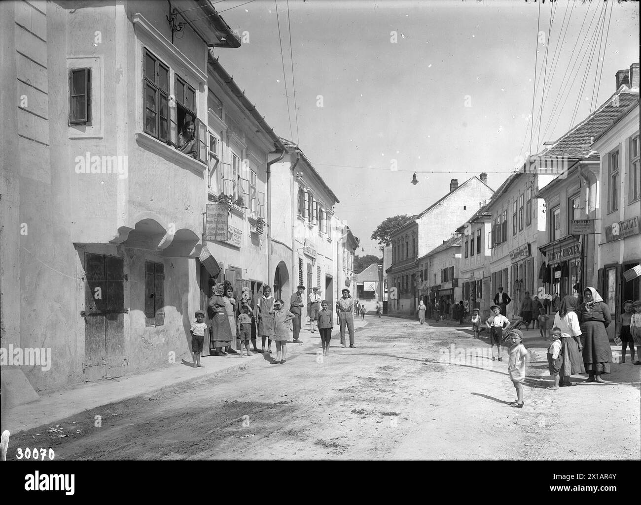 Ghetto in Mattersburg, Street scape, 1930 - 19300101 PD9804 - Rechteinfo : Rights Managed (RM) Banque D'Images