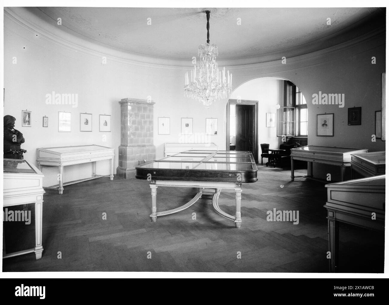 Vienne 1, Bibliothèque nationale autrichienne, (dans le Michaelertrakt (section Miacheler) du palais de la Hofburg) : showroom, 1943 - 19430101 PD4331 - Rechteinfo : Rights Managed (RM) Banque D'Images