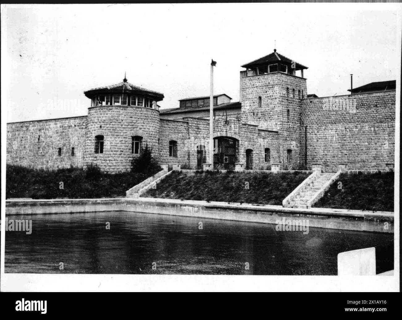 L'ancien camp de concentration de Mauthausen, 1948 - 19480101 PD0903 - Rechteinfo : droits gérés (RM) Banque D'Images
