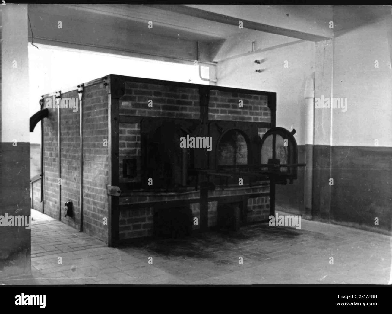 Camp de concentration Mauthausen, les anciens fours pour les cadavres de l'interné meurtrier du camp de concentration, 1949 - 19490101 PD1724 - Rechteinfo : droits gérés (RM) Banque D'Images