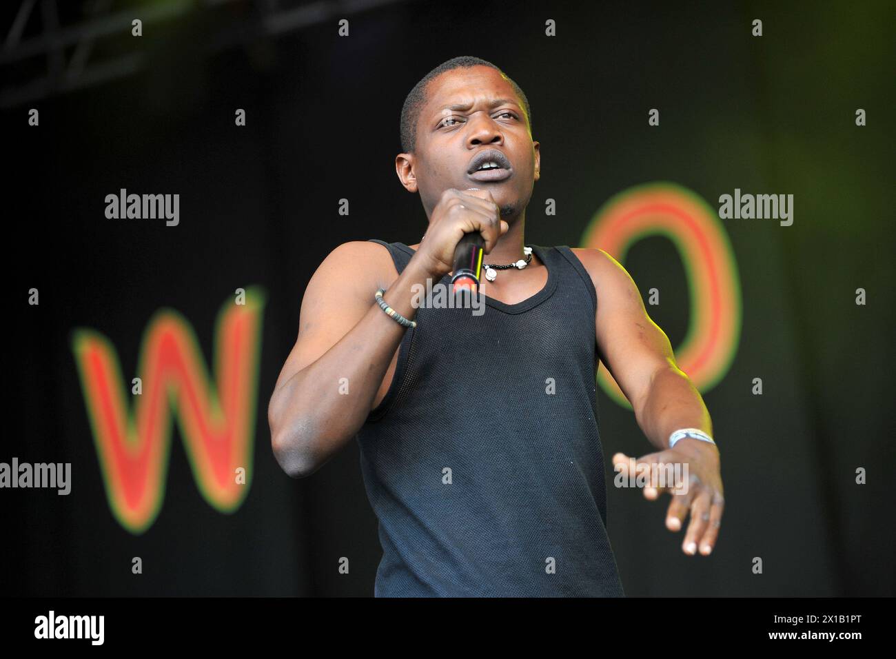 Jagwa Music se produit lors du festival WOMAD 2013, à Charlton Park, Wiltshire. Banque D'Images