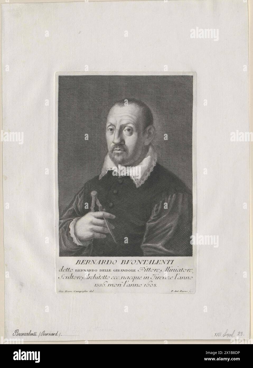 Buontalenti, Bernardo, - 19830422 PD139790 - Rechteinfo : droits gérés (DG) Banque D'Images