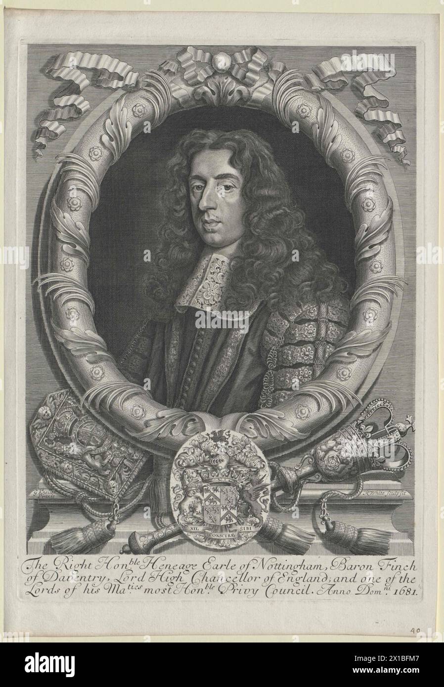 Finch, 1er comte de Nottingham, Heneage, - 19830422 PD52472 - Rechteinfo : droits gérés (RM) Banque D'Images