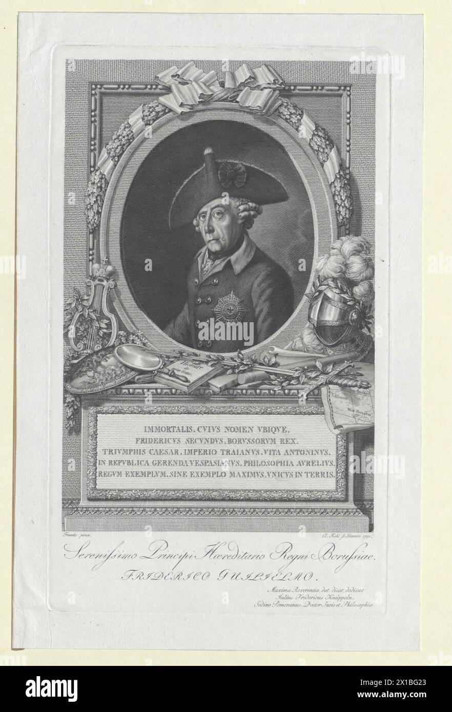 Frédéric II, Roi de Prusse, - 19830422 PD54354 - Rechteinfo : droits gérés (RM) Banque D'Images