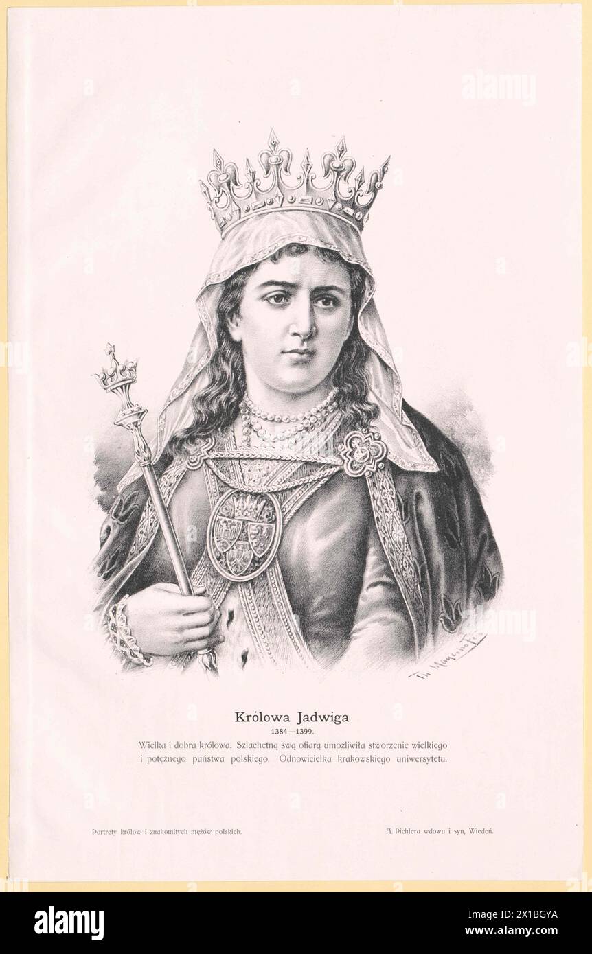 Jadwiga, Reine de Pologne, - 19830422 PD63062 - Rechteinfo : droits gérés (RM) Banque D'Images