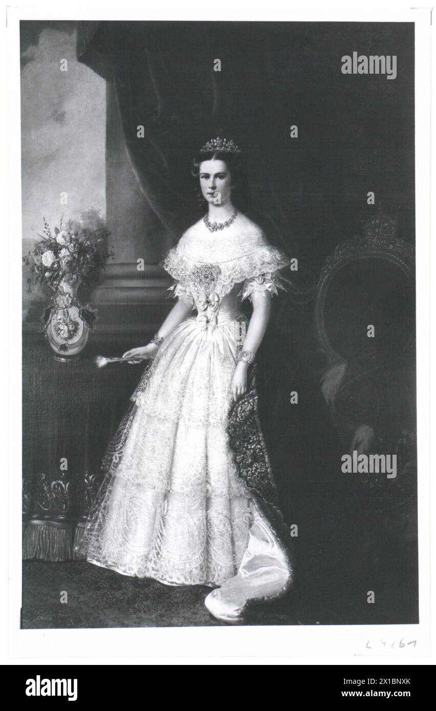 Elisabeth, impératrice d'Autriche, fac-similé basé sur la peinture, - 18650101 PD0164 - Rechteinfo : droits gérés (RM) Banque D'Images