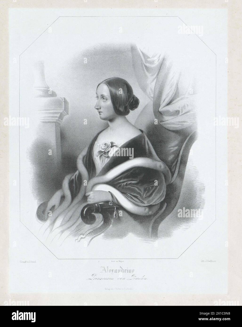 Alexandrine, Princesse de Bade, - 19830422 PD140283 - Rechteinfo : droits gérés (RM) Banque D'Images