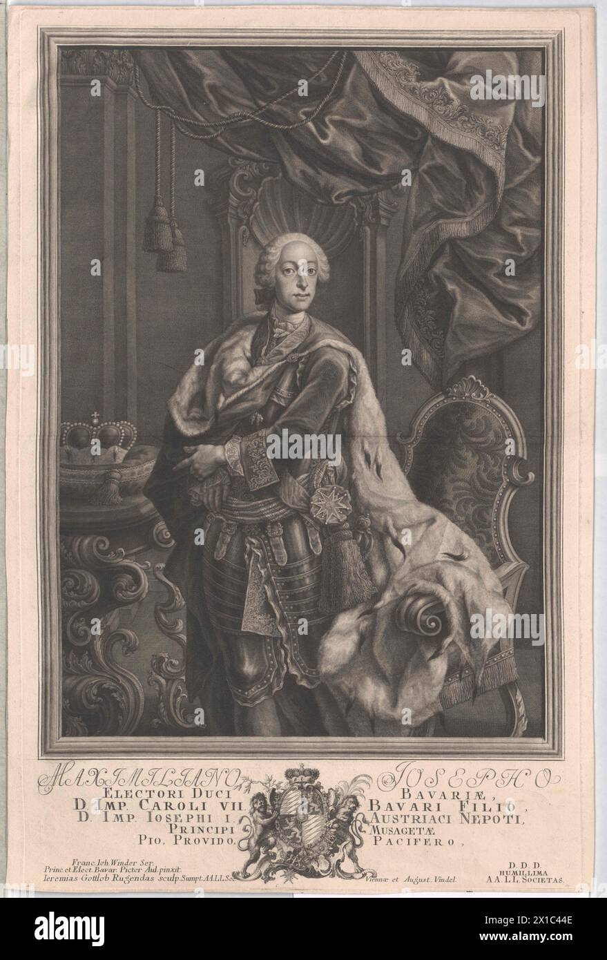 Maximilien III Joseph, électeur de Bavière, - 19830422 PD3124 - Rechteinfo : droits gérés (RM) Banque D'Images