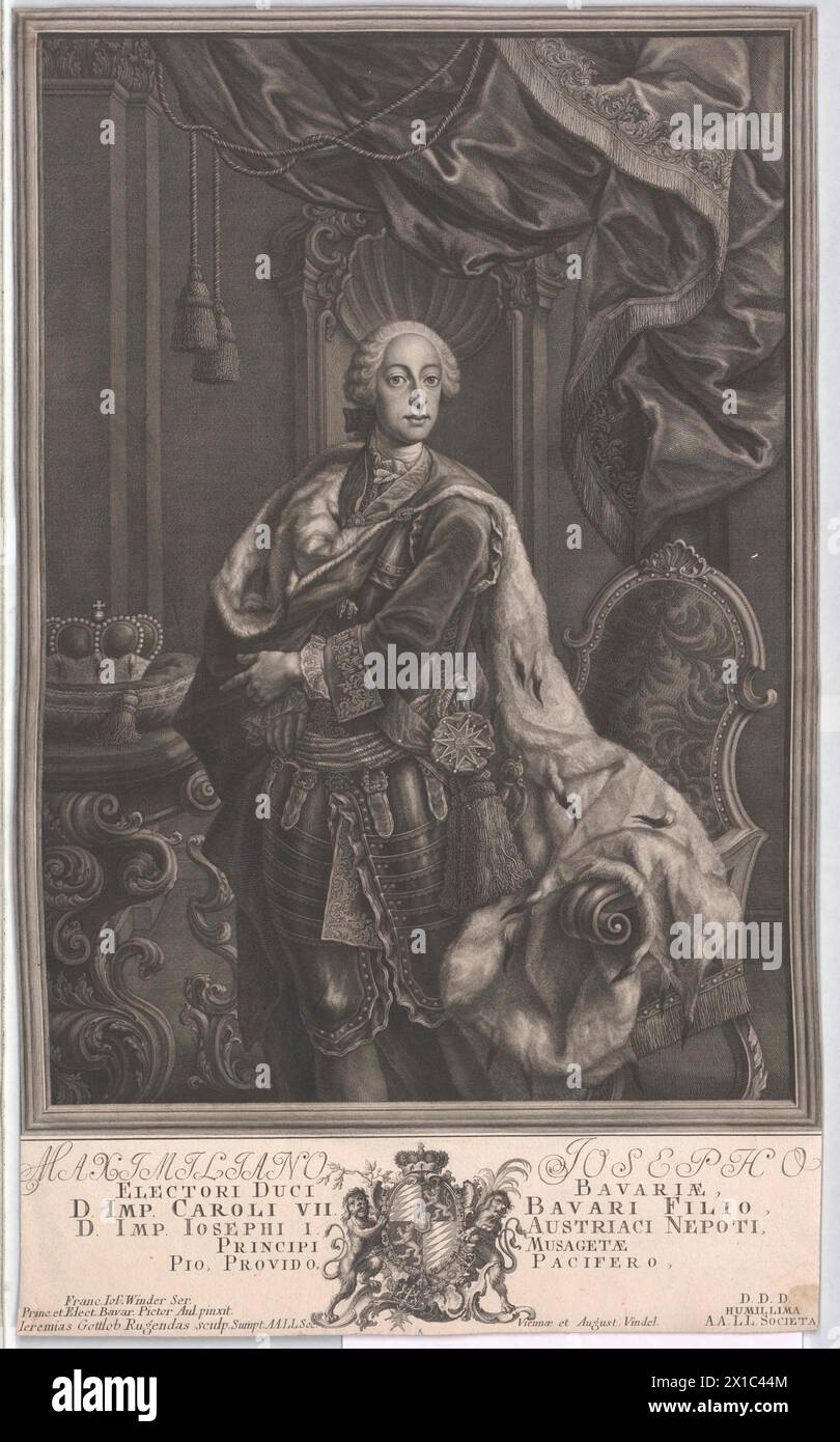 Maximilien III Joseph, électeur de Bavière, - 19830422 PD3117 - Rechteinfo : droits gérés (RM) Banque D'Images
