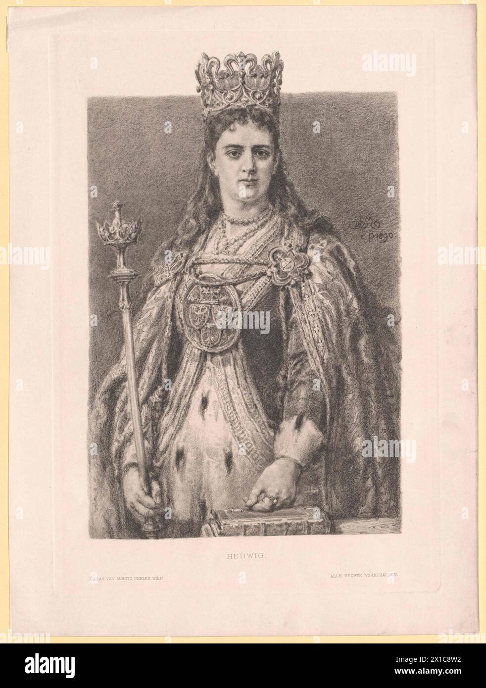 Jadwiga, Reine de Pologne, - 19830422 PD63065 - Rechteinfo : droits gérés (RM) Banque D'Images