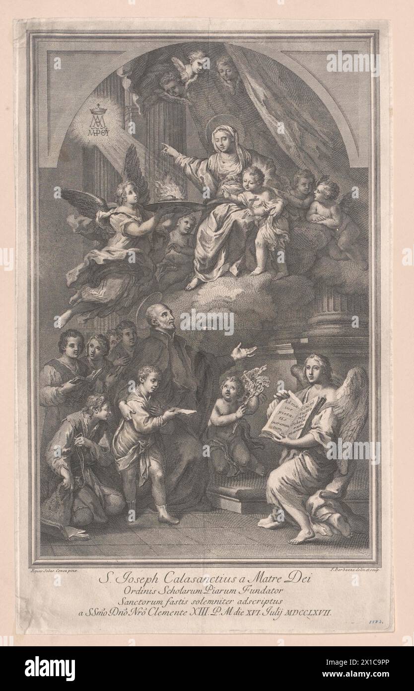 Joseph von Calasanz, saint, - 19830422 PD65886 - Rechteinfo : droits gérés (RM) Banque D'Images