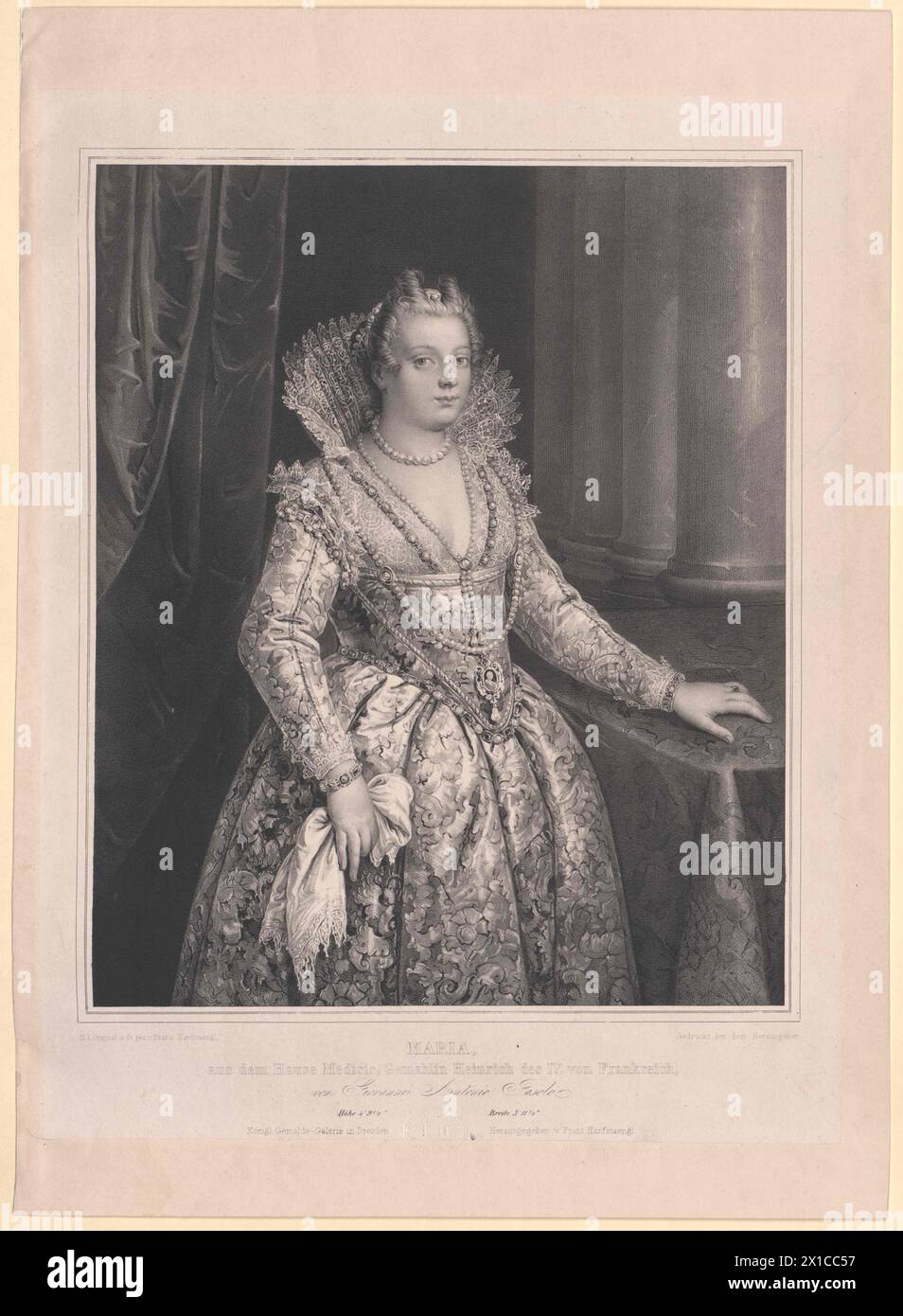 Maria de' Medici, princesse de Toscane, - 19830422 PD82348 - Rechteinfo : droits gérés (RM) Banque D'Images