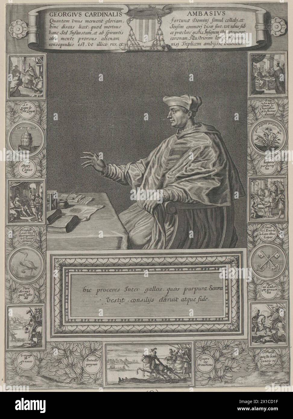 Amboise, Georges d', homme d'État français, depuis 1493 archevêque de Rouen, depuis 1498 cardinal, - 19830422 PD90352 - Rechteinfo : droits gérés (RM) Banque D'Images