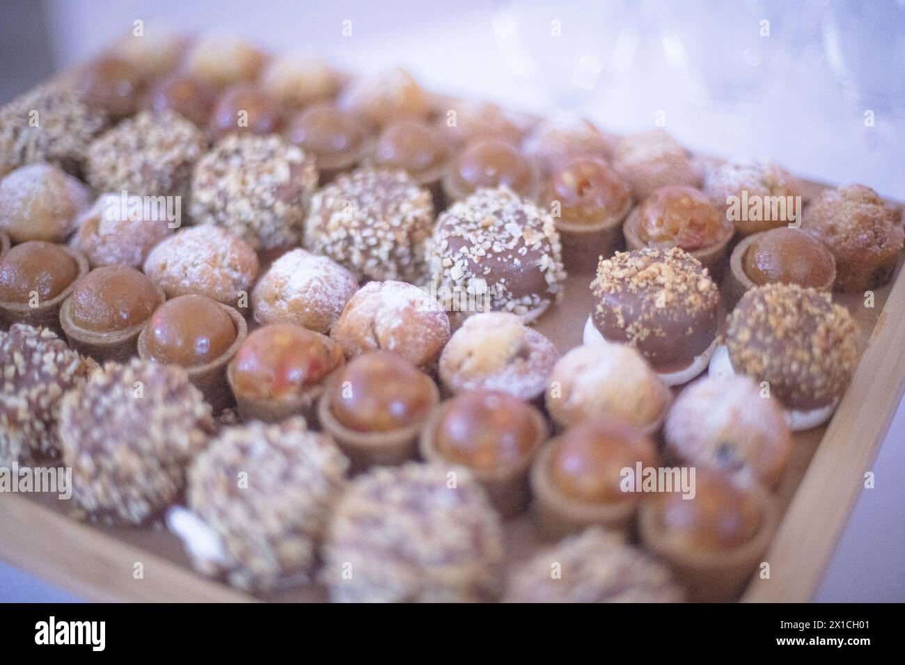 Dessert frenchies de mariage Banque D'Images