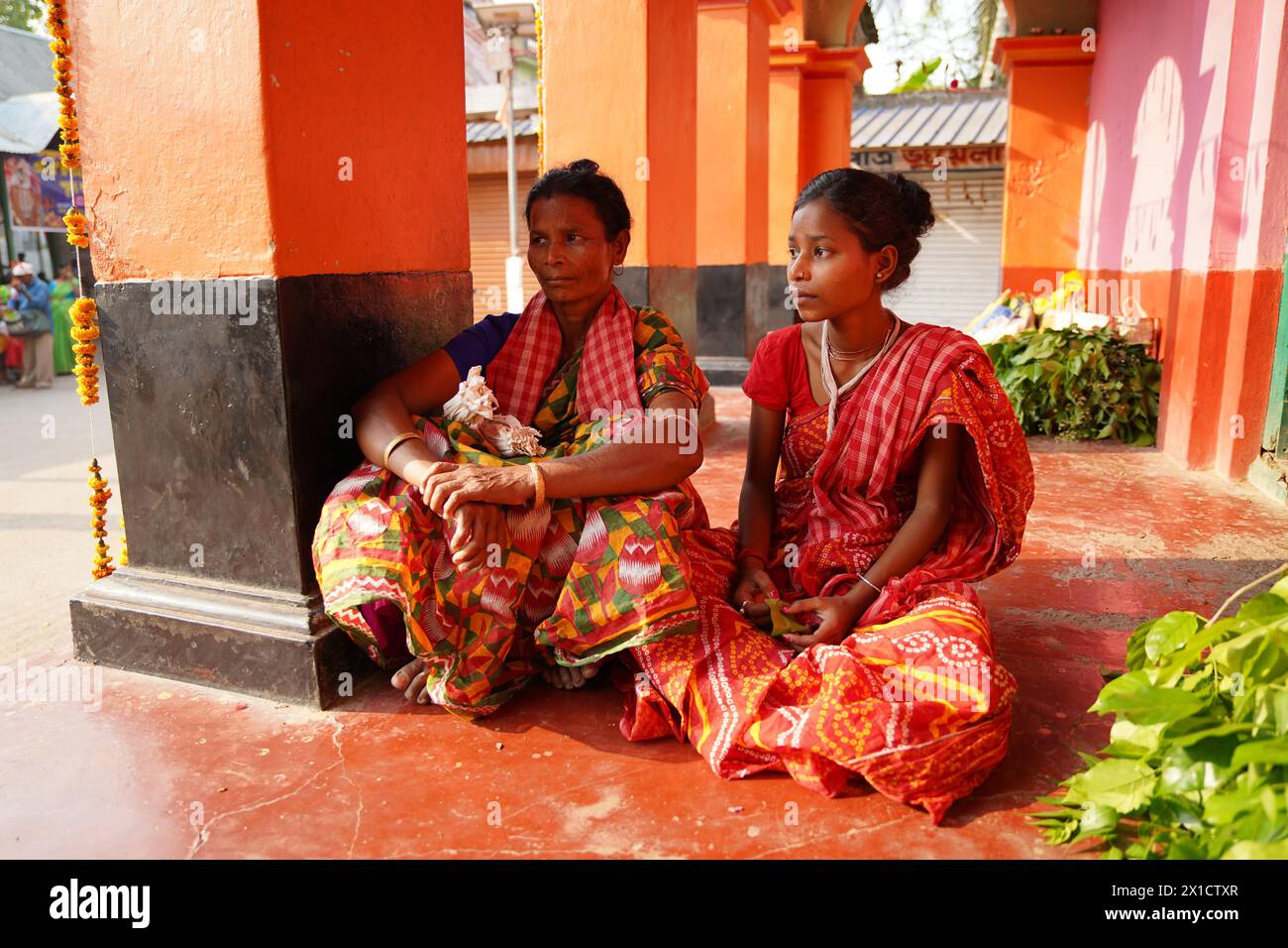 Les dévots de Bainan, un village situé à environ 60 kilomètres de Kolkata, célèbrent le festival de Gajan avec ferveur. Le festival hindou d'une semaine Banque D'Images