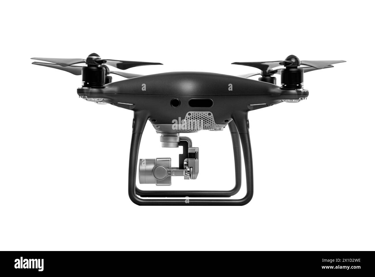 Drone isolé sur fond blanc. Banque D'Images