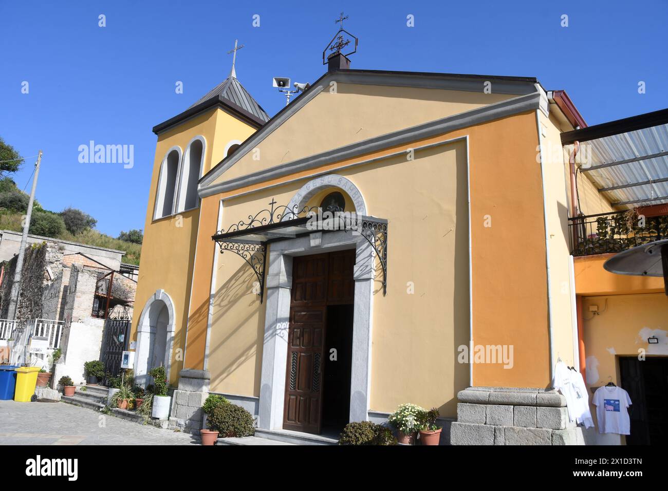 Fiumara Reggio Calabria Italie - Borgo Croce, église de Gesù Bambino Banque D'Images