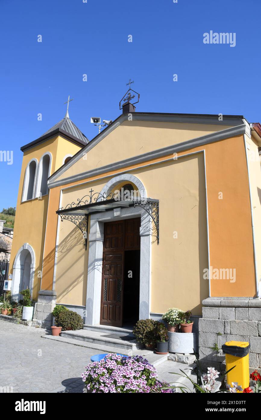 Fiumara Reggio Calabria Italie - Borgo Croce, église de Gesù Bambino Banque D'Images