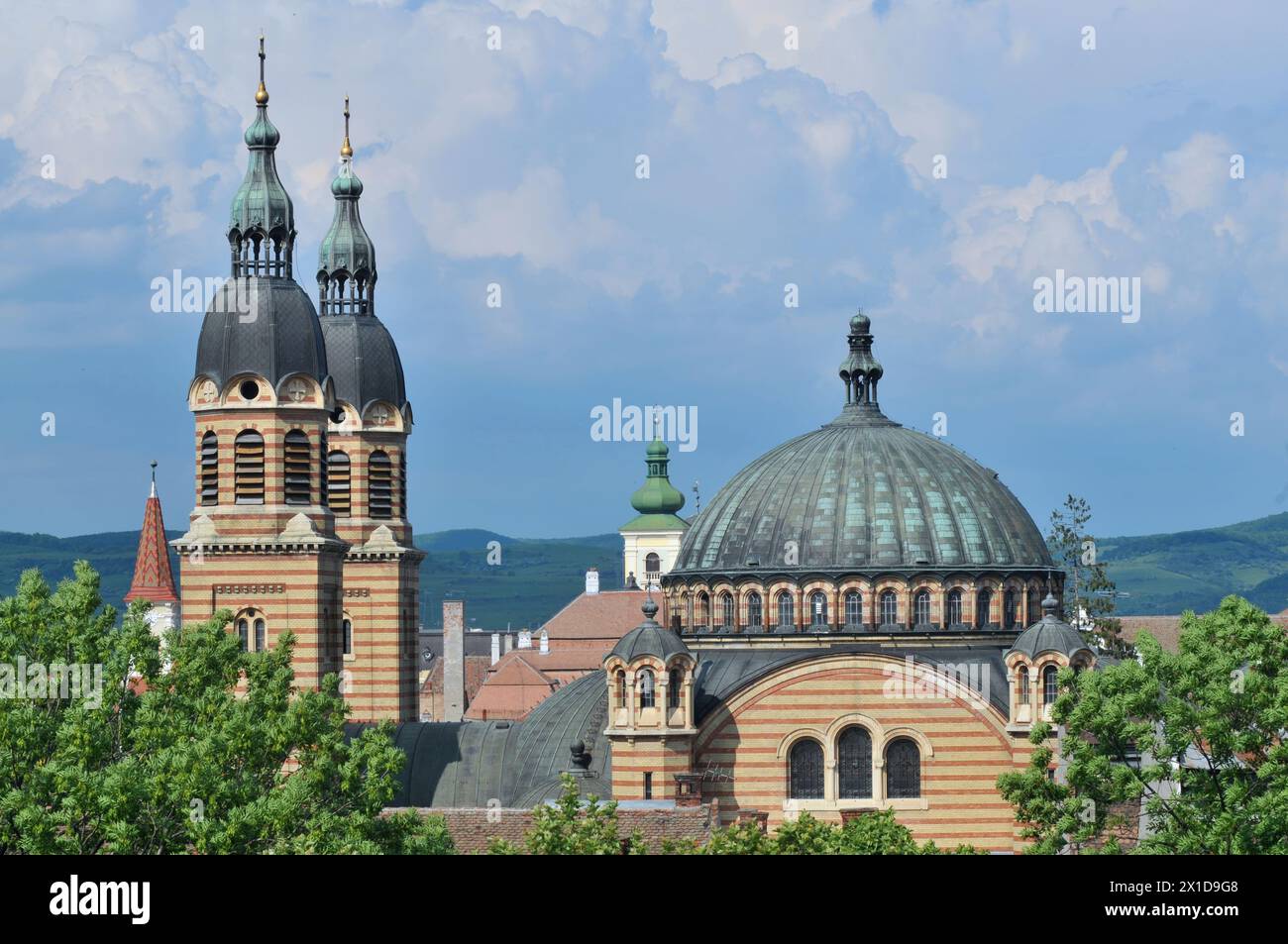 La Cathédrale Holy Trinity, Sibiu, Roumanie Banque D'Images