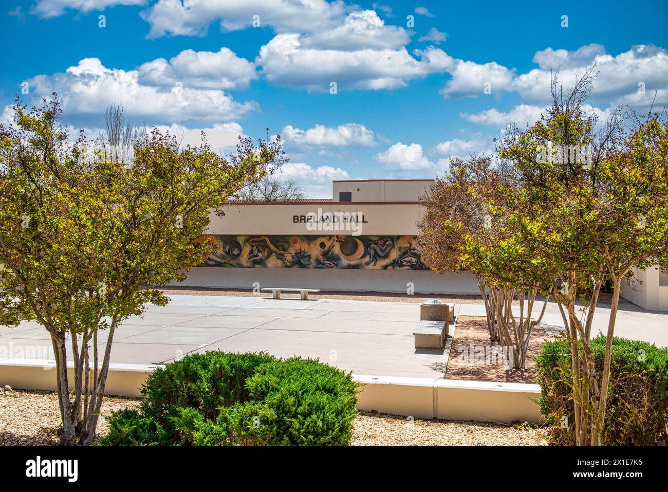 Breland Hall sur le campus de l'Université d'État du Nouveau-Mexique à Las Cruces NM Banque D'Images