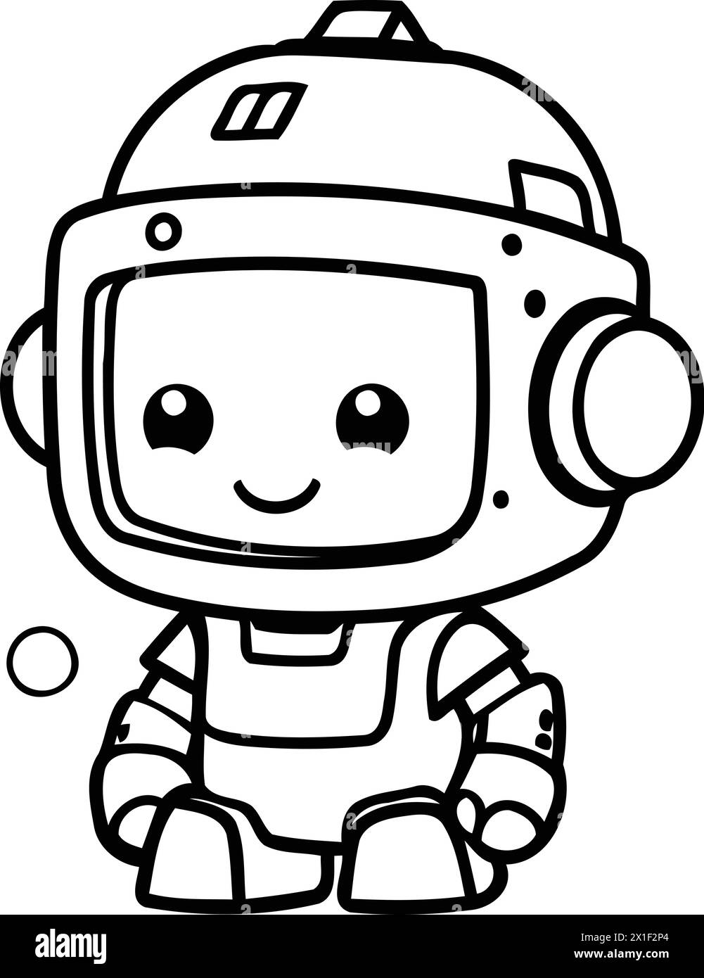 Illustration vectorielle de personnage astronaute mignon. Mignon cosmonaute. Illustration de Vecteur