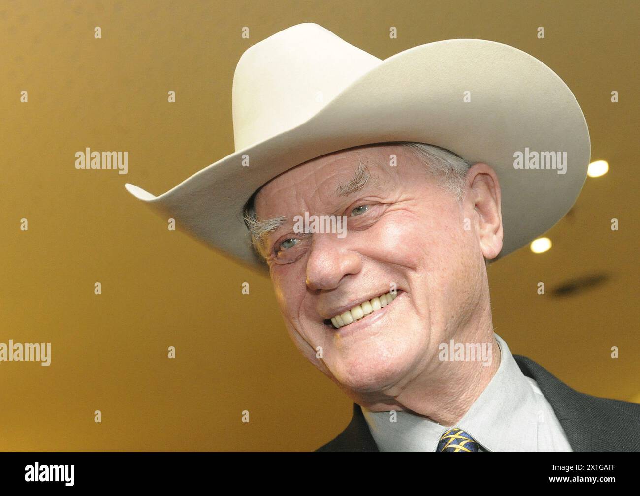 Événement '20 Years Lugner City' centre commercial à Vienne le 27 septembre 2010. Dans l'image : l'acteur de Dallas Larry Hagman. - 20100927_PD1867 - Rechteinfo : droits gérés (RM) Banque D'Images