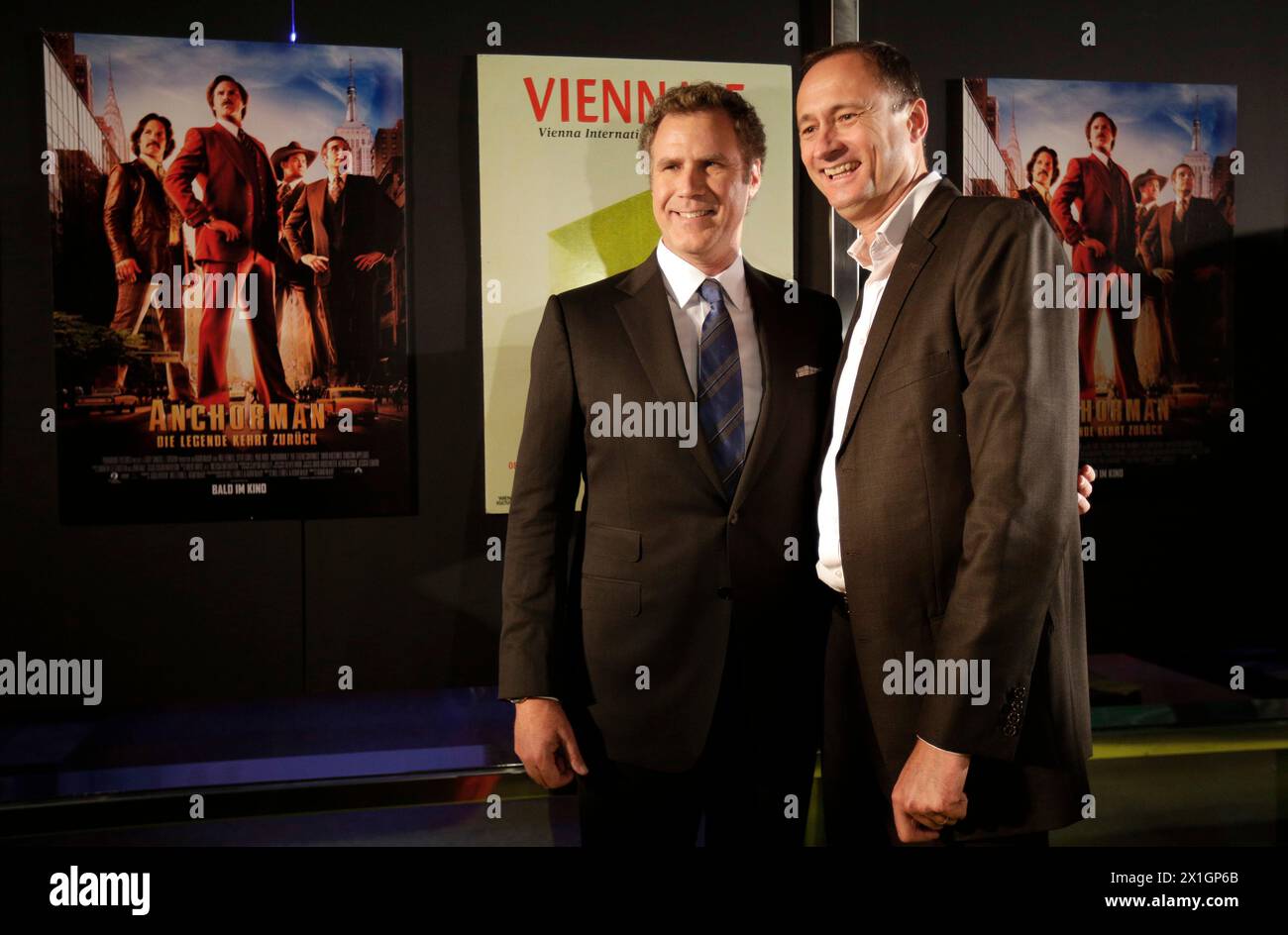 L'acteur AMÉRICAIN Will Ferrell pose pour les photographes avant la projection de « Anchorman : The Legend of Ron Burgundy » au Festival international du film de Vienne, ou Viennale, à Vienne, Autriche, le 6 novembre 2013. Le film a été présenté dans le cadre d'un hommage à Ferrell à la Viennale qui se déroule jusqu'au 06 novembre. - 20131106 PD4185 - Rechteinfo : droits gérés (RM) Banque D'Images