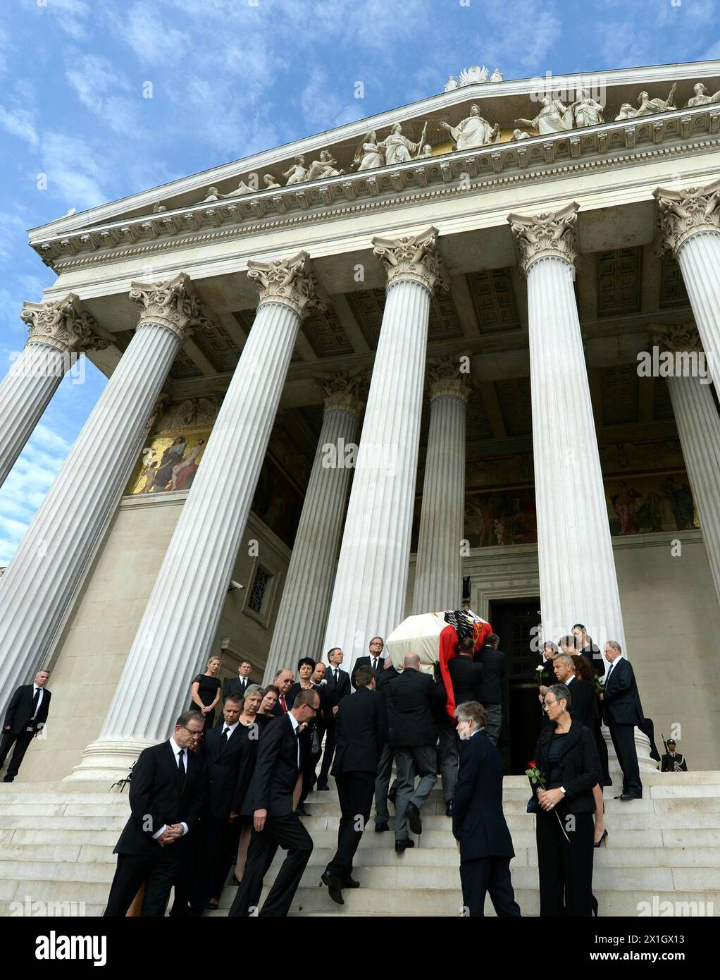 Le Président du Parlement autrichien Prammer est en état au parlement à Vienne, le 7 août 2014. Prammer meurt à l'âge de 60 ans le 2 août 2014. - 20140807 PD0208 - Rechteinfo : droits gérés (RM) Banque D'Images