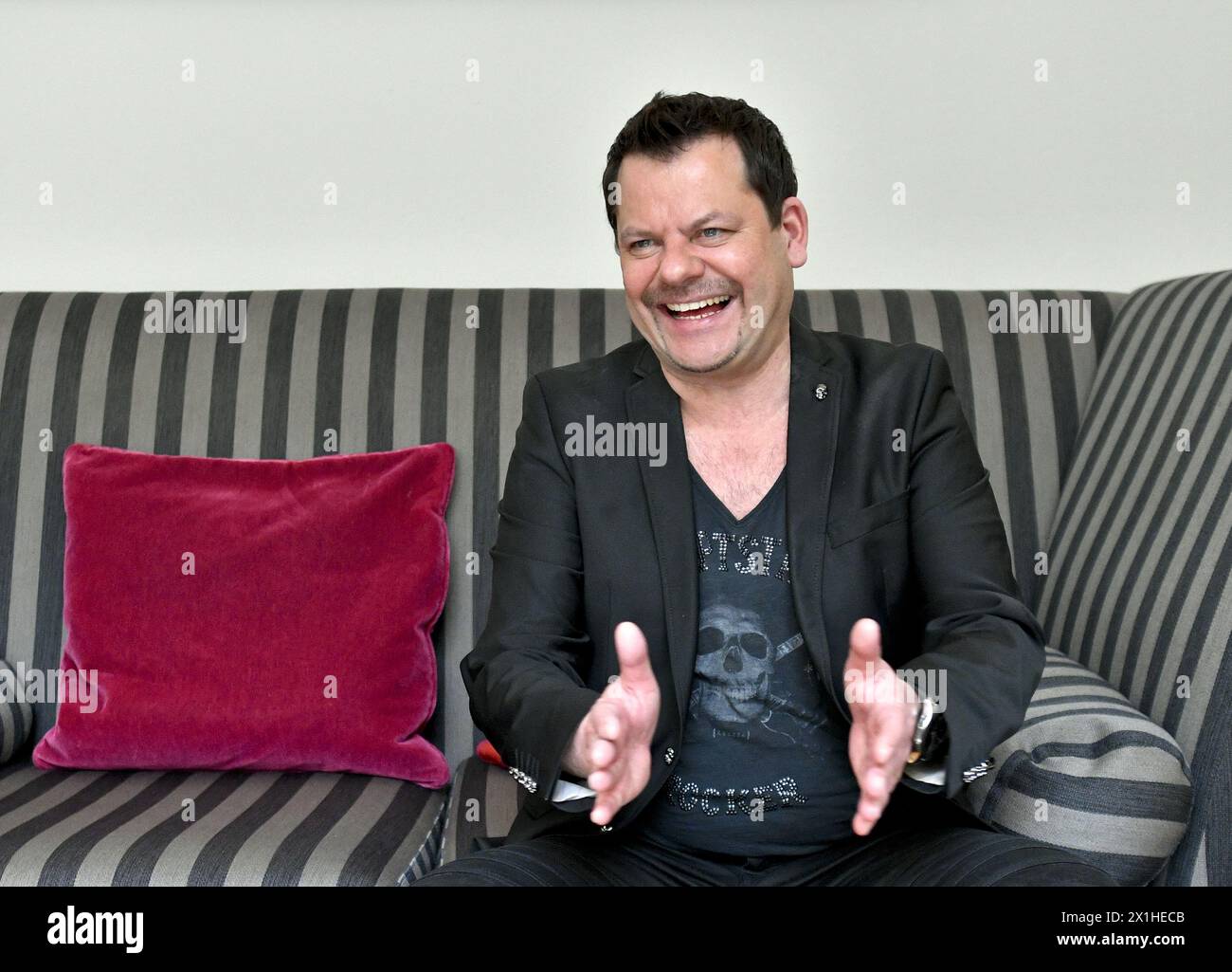 Le comédien allemand Ingo Appelt lors d'un entretien avec Austria presse Agentur à Vienne, Autriche, le 25 mars 2019. - 20190325 PD13308 - Rechteinfo : droits gérés (RM) Banque D'Images