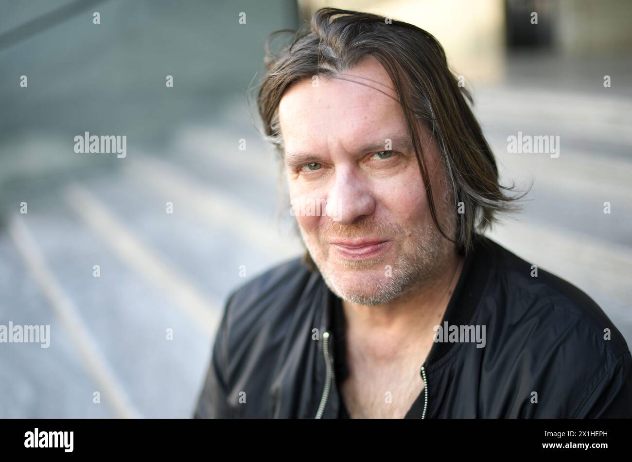 Christian Fennesz, guitariste et compositeur autrichien, lors d'un entretien avec Austria presse Agentur à Vienne, Autriche, le 8 mai 2019. - 20190508 PD17418 - Rechteinfo : droits gérés (RM) Banque D'Images