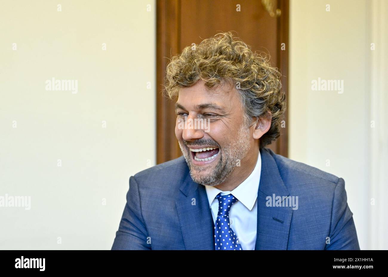 Le ténor Jonas Kaufmann lors d'un entretien avec Austria presse Agentur à Vienne, Autriche, le 15 octobre 2019. - 20191015 PD7578 - Rechteinfo : droits gérés (RM) Banque D'Images