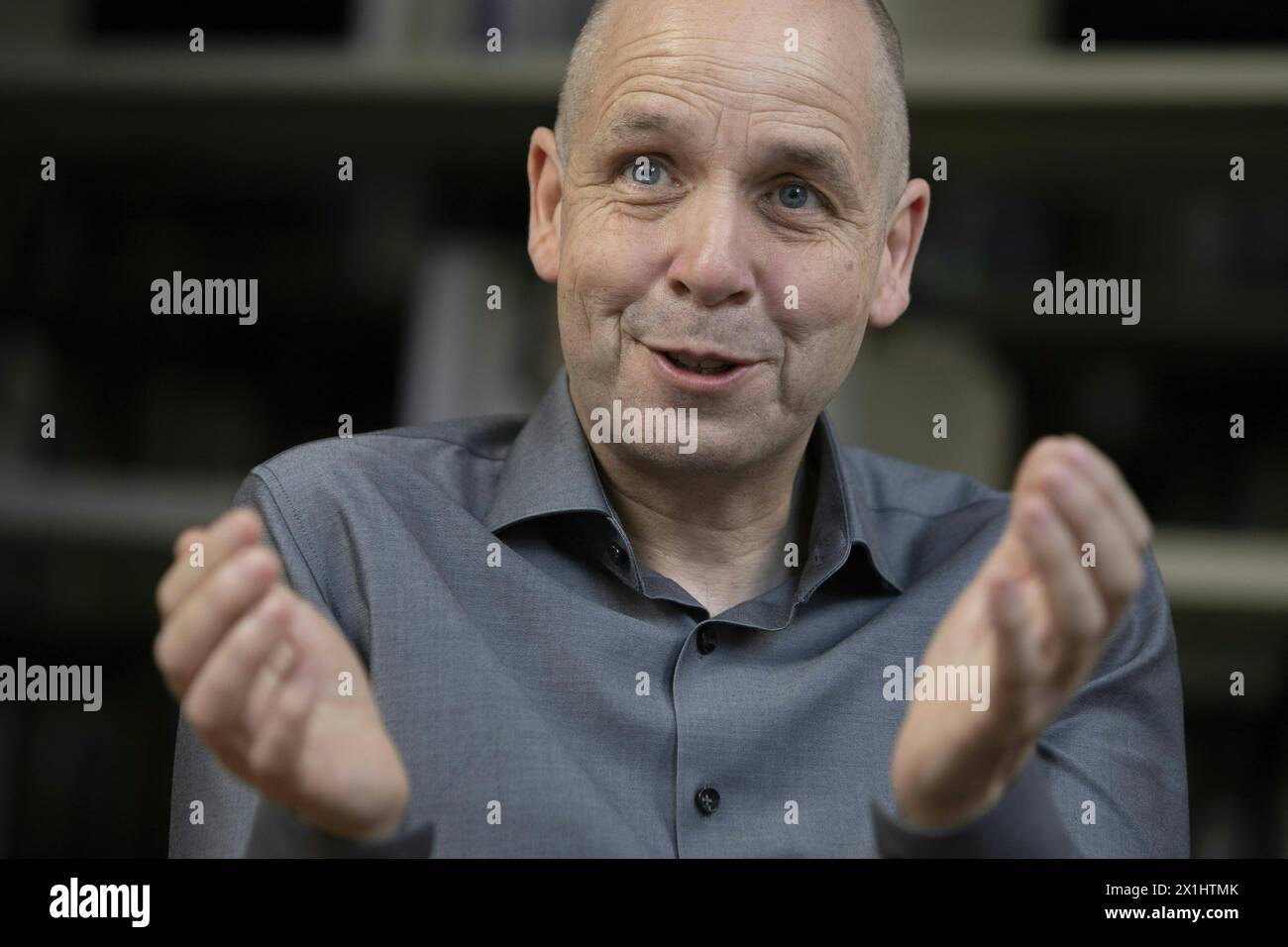 Nouveau directeur de l'Institut autrichien d'études avancées (IHS), l'économiste Holger Bodin photographié lors d'une interview à Vienne, Autriche, le 30 juin 2023. - 20230630 PD15533 - Rechteinfo : droits gérés (RM) Banque D'Images