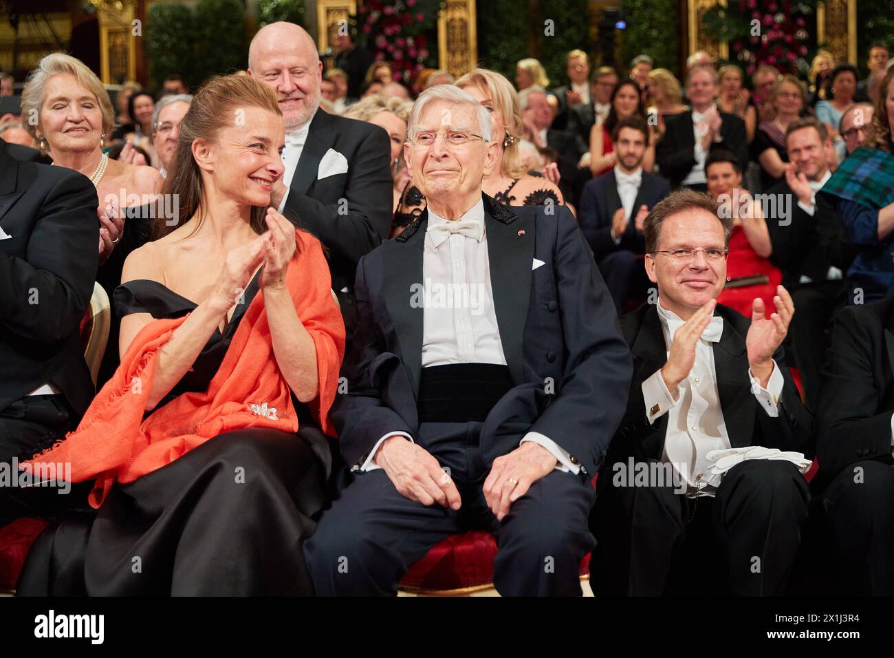 Bal Philharmonique de Vienne 2020 au Wiener Musikverein à Vienne, Autriche, le 23 janvier 2020. PHOTO : Isabel KARAJAN, Herbert BLOMSTEDT, - 20200123 PD14881 - Rechteinfo : droits gérés (RM) Banque D'Images