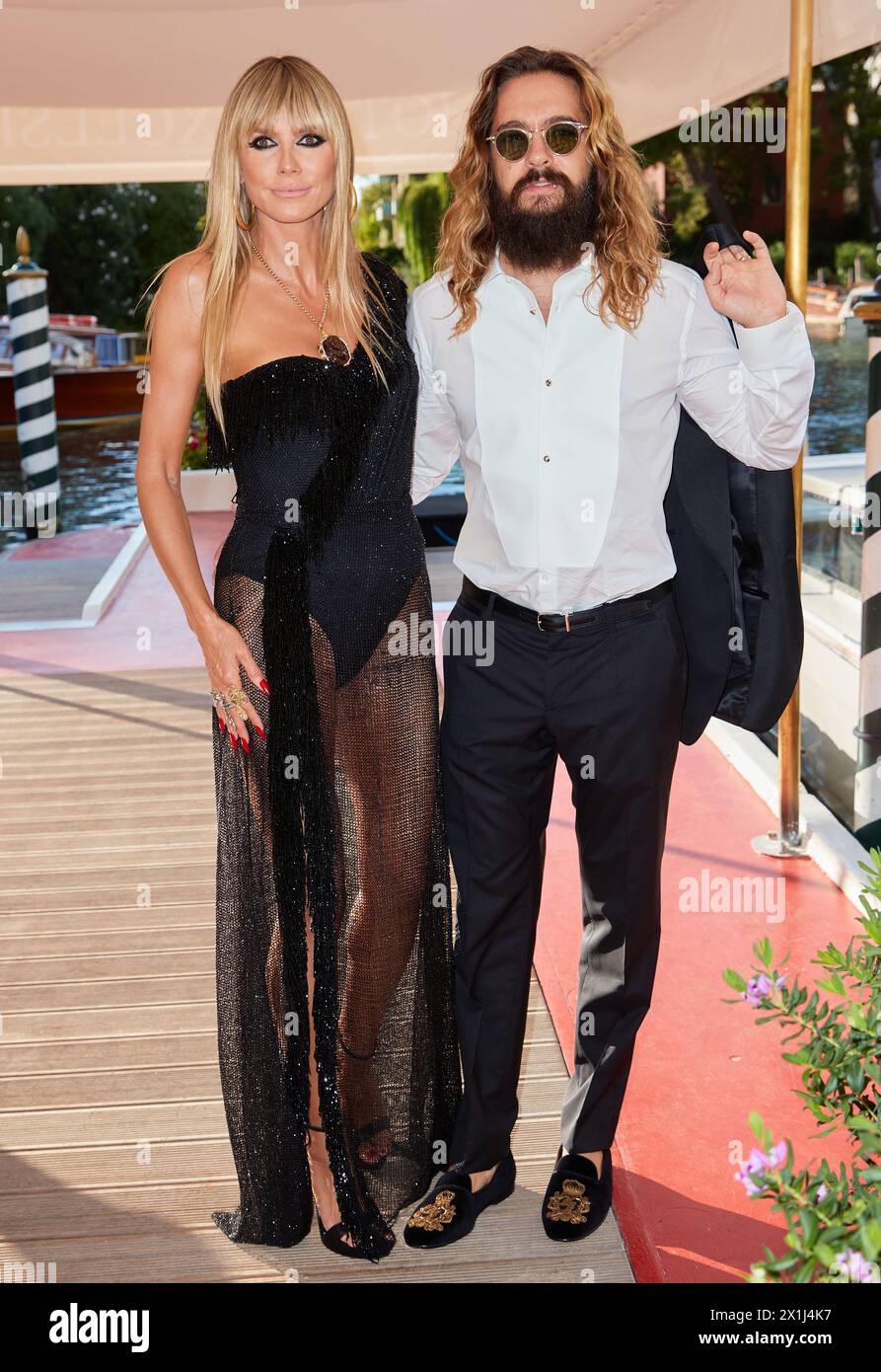 Copyright : Starpix/Alexander TUMA, 29.08.2021 Venice, Italy, Heidi KLUM, Tom KAULITZ, Lido à l'Hôtel Excelsior pendant 3 jours de i Dolce & Gabbana - 20210829 PD14496 - Rechteinfo : droits gérés (RM) Banque D'Images