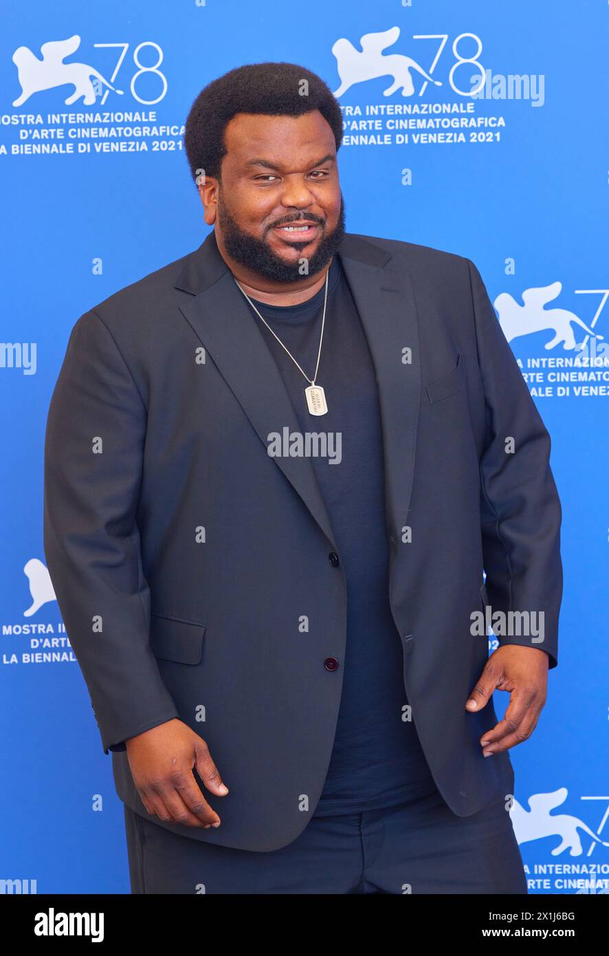 Copyright : Starpix/Alexander TUMA, 05.09.2021 Venise, Italie, Craig Robinson, Photocall zu 'Mona Lisa et la lune de sang', 78ème Festival international du film de Venise 2021 - 20210905 PD5370 - Rechteinfo : droits gérés (RM) Banque D'Images