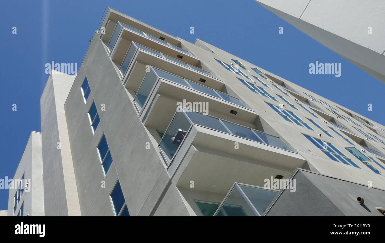 Los Angeles, Californie, USA 16 avril 2024 L'actrice Hope noie son ancienne maison au 620 S. Virgil Avenue le 16 avril 2024 à Los Angeles, Californie, USA. Photo de Barry King/Alamy Stock photo Banque D'Images