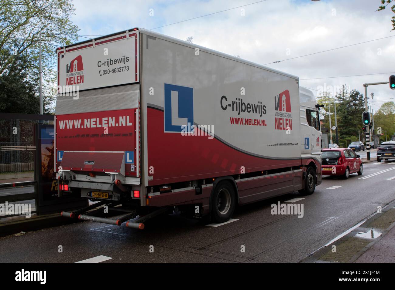 Nelen Verkeersschool Company Truck à Amsterdam pays-Bas 16-4-2024 Banque D'Images