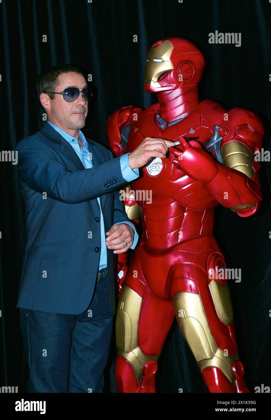La première australienne d'Iron Man avec Robert Downey Jr. Sydney - Australie 14 avril 2008.pics : Paul Lovelace 14.04.08 la première australienne de IR Banque D'Images