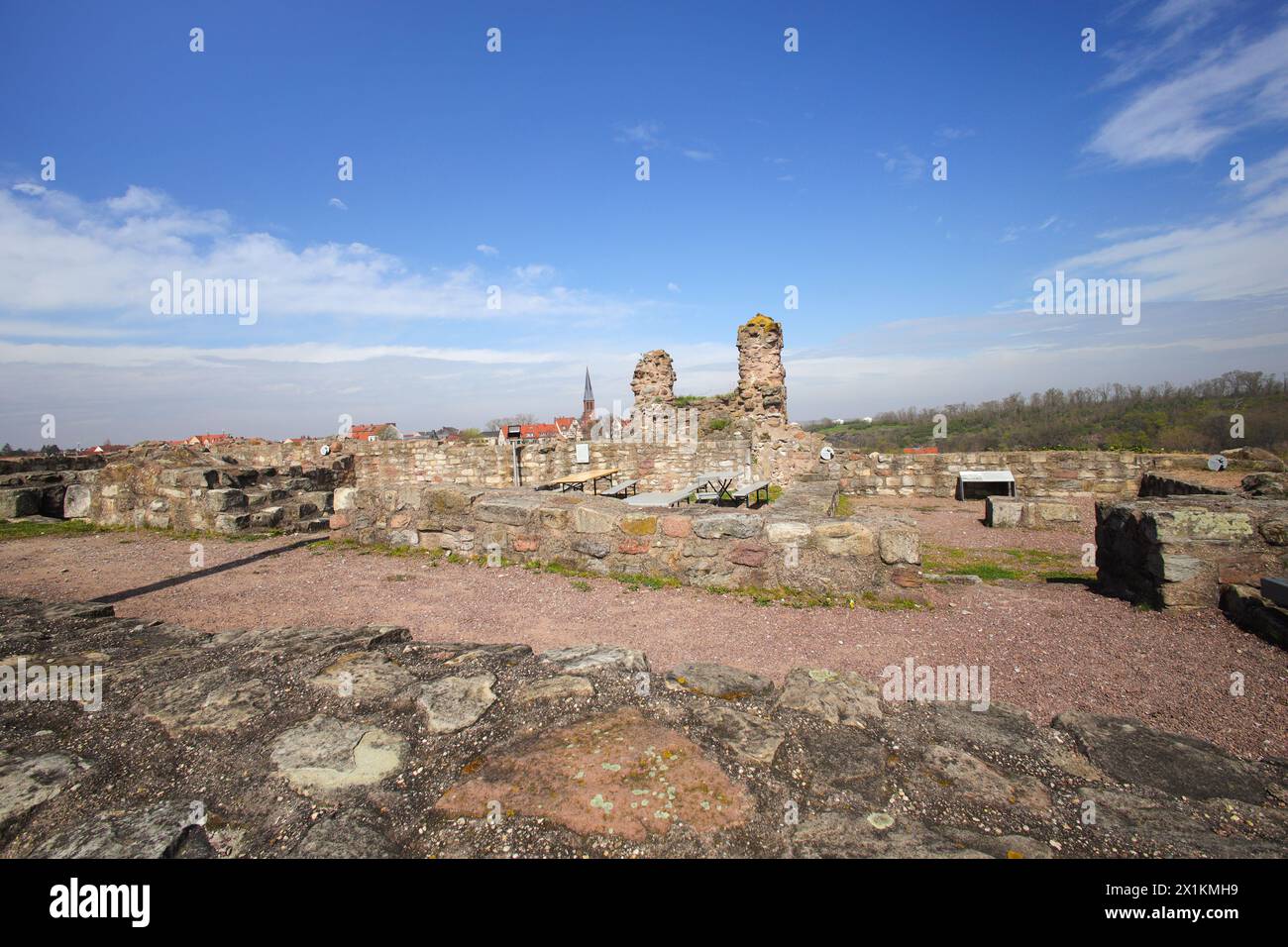 Château de Giebichenstein à Halle - Saale, Saxe Anhalt - Allemagne, 1er avril 2024 Banque D'Images