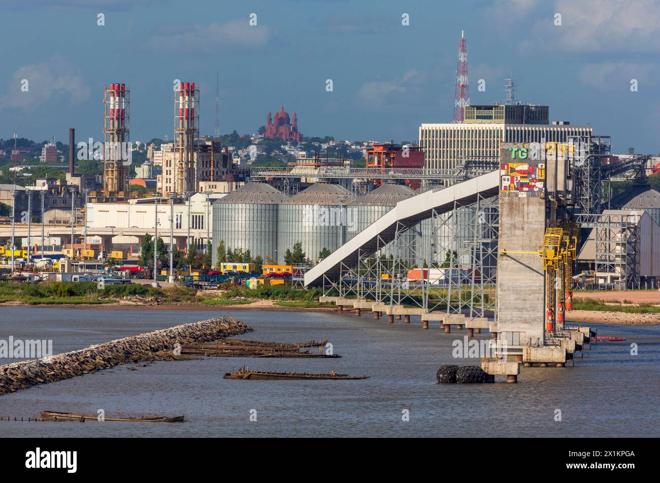 Port de Montevideo, Uruguay, Amérique du Sud Banque D'Images
