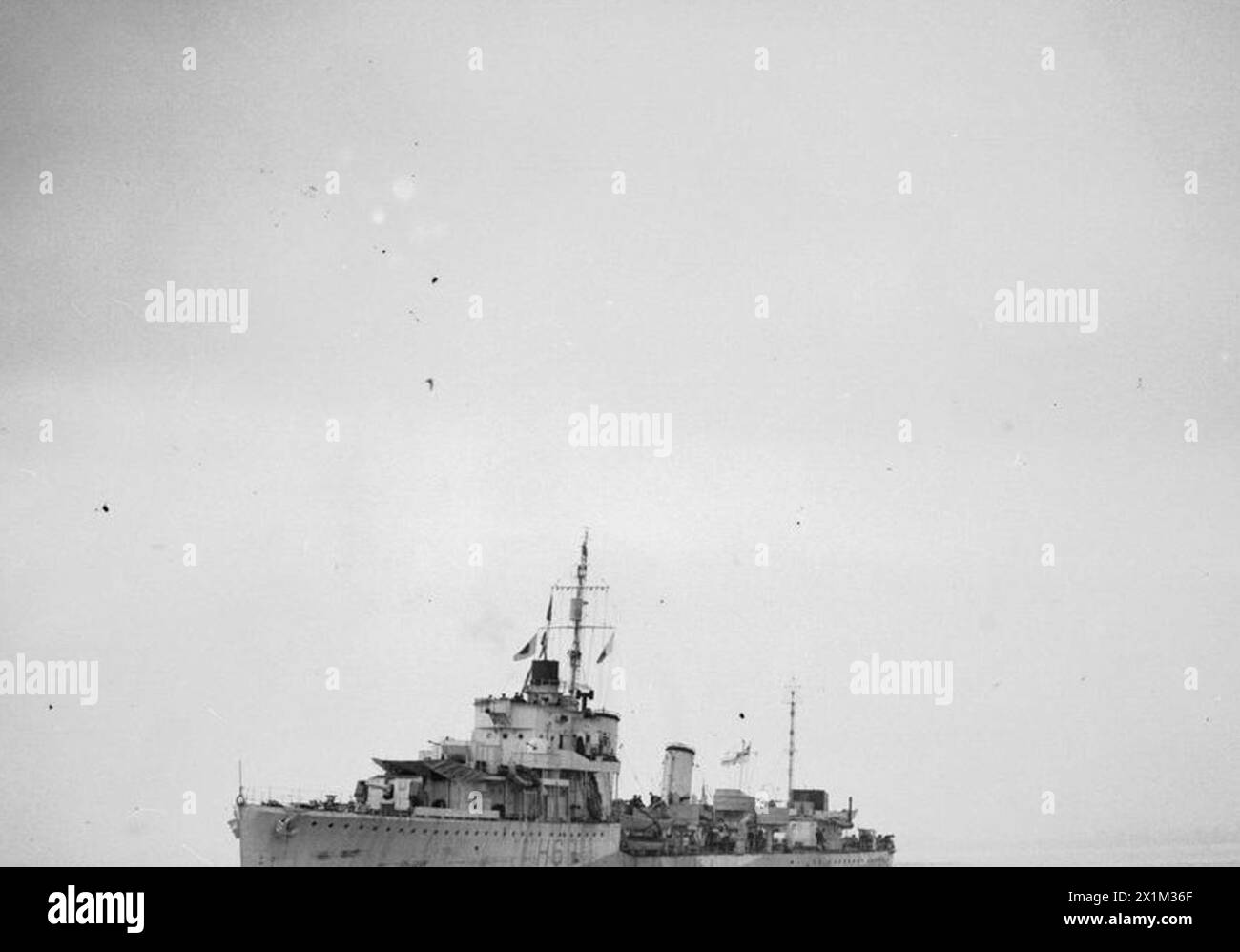 Le NCSM qu'appelle, anciennement Foxhound, est stationnaire au port. Banque D'Images