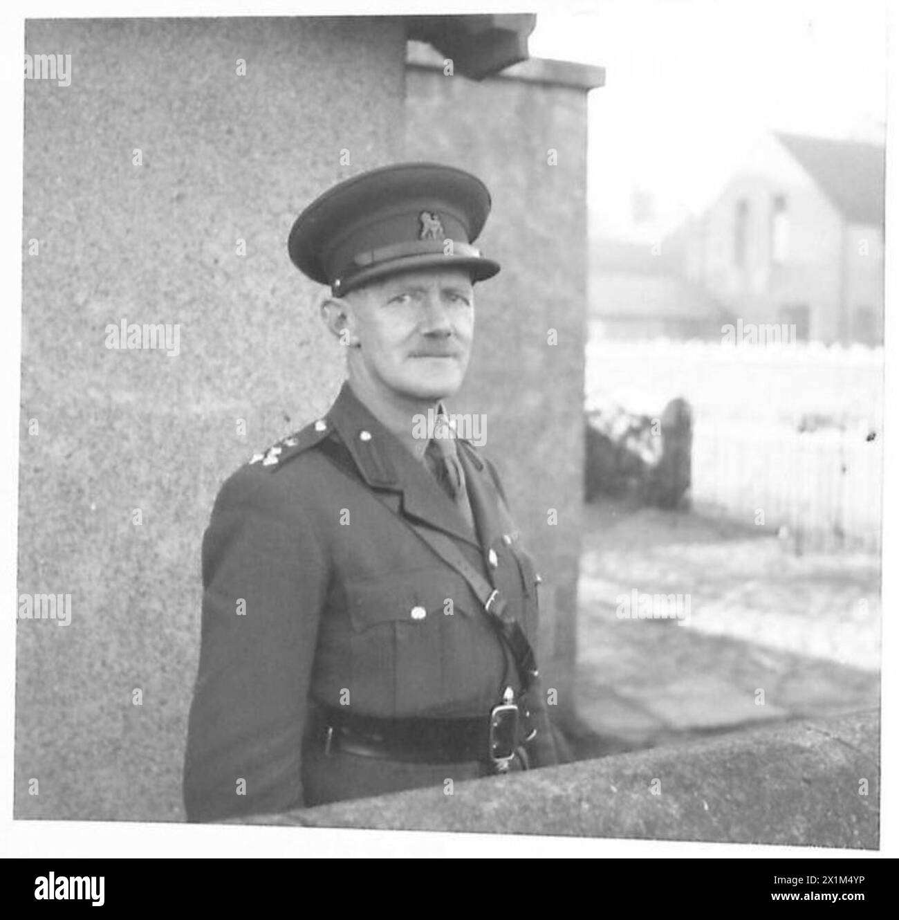 Portrait du brigadier A.E. Hawkins de la 11e brigade de l'armée britannique. Banque D'Images