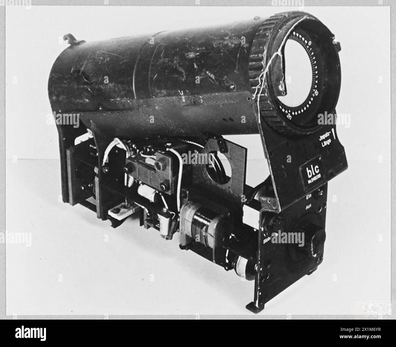 L'unité de présentation radio allemande FuG.103, exposée pour analyse et étude par la Royal Air Force. Banque D'Images