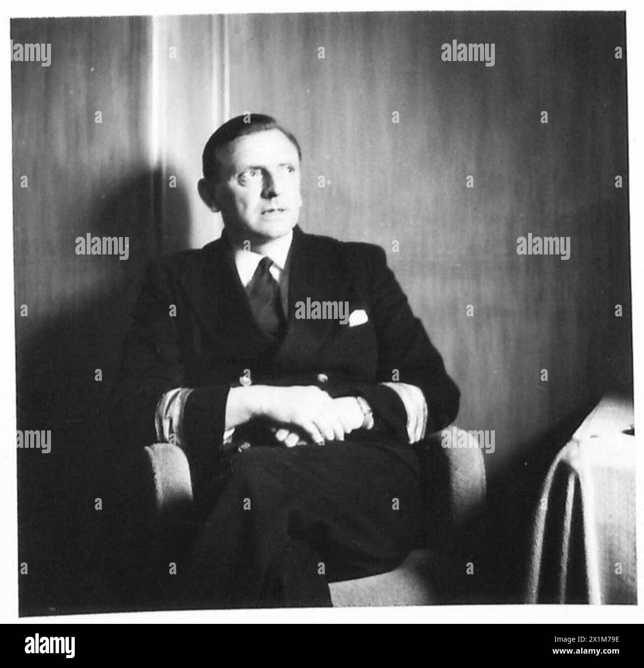 Le gestionnaire du navire de troupes Queen Elizabeth est responsable des tâches administratives et logistiques à bord du navire tout en transportant le personnel de l'armée britannique sous le 21e groupe d'armées pendant la seconde Guerre mondiale Banque D'Images