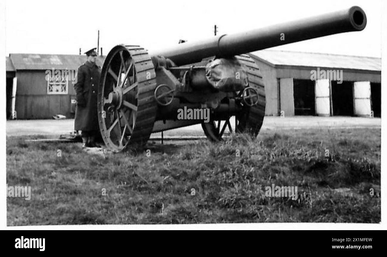 L'image montre un canon MK XIX de 6 pouces de l'armée britannique, fourni aux conseillers militaires à titre de référence. Banque D'Images