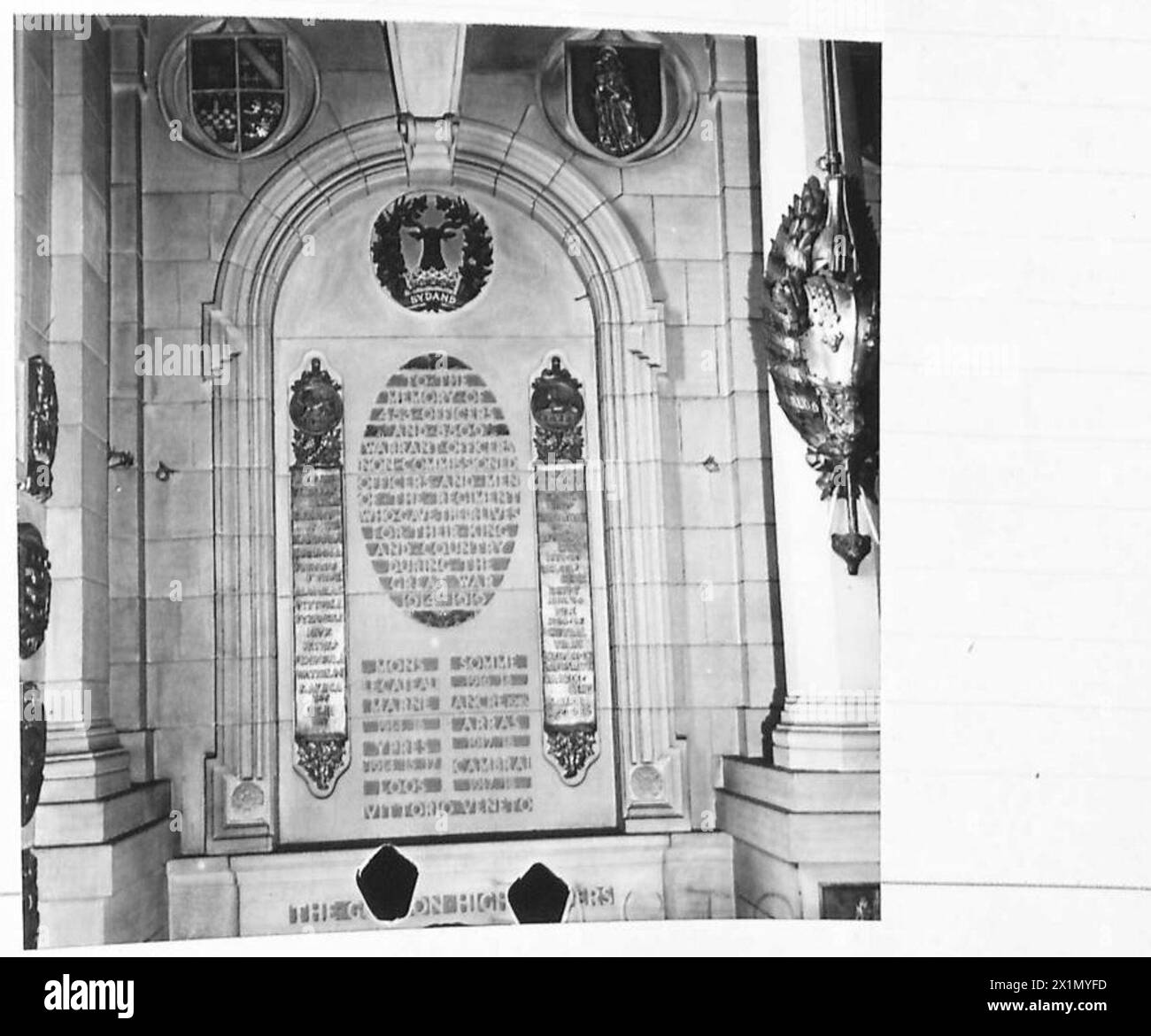 Le Regimental Bay du mémorial de guerre écossais au château d'Édimbourg commémore le service du régiment écossais dans l'armée britannique. Banque D'Images