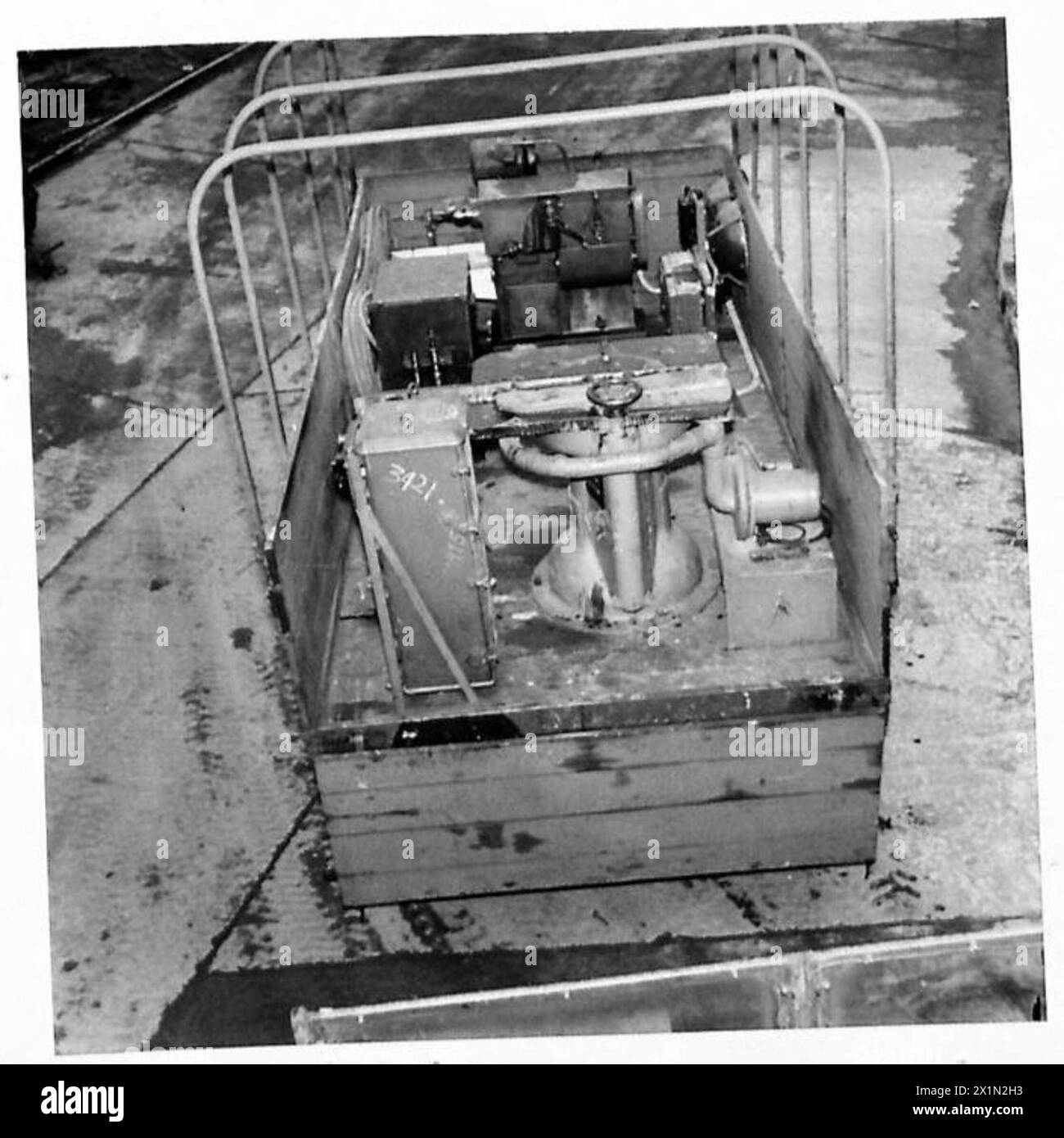 W.S.7 effectue des opérations de meulage spécialisées à l'aide de meuleuses de surface et à tambour cassé, British Army. Banque D'Images