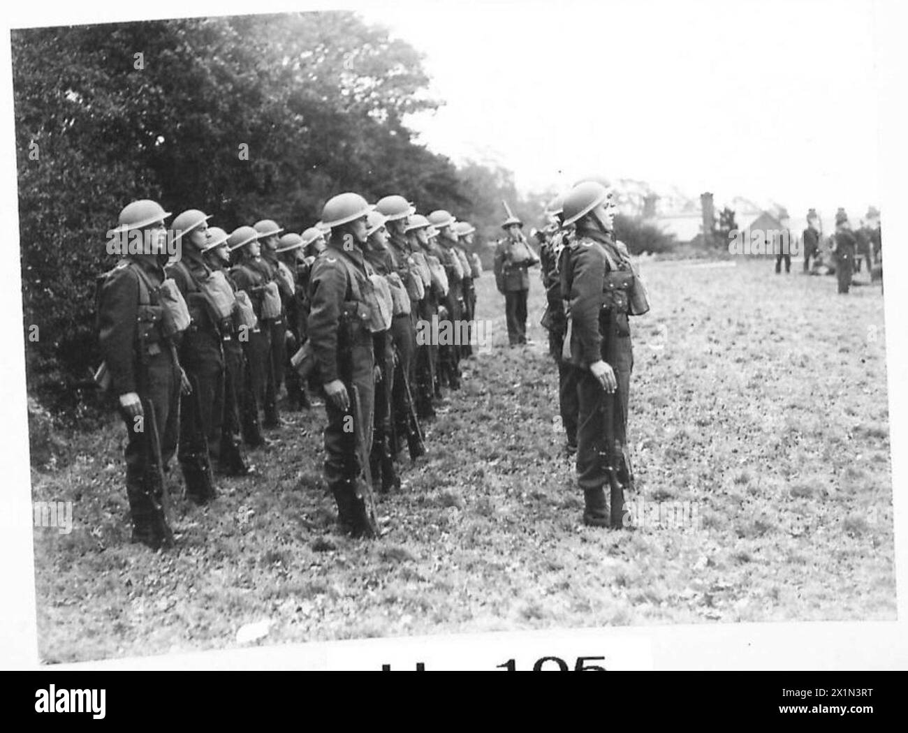 ENTRAÎNEMENT DU RÉGIMENT DU MIDDLESEX EN ANGLETERRE - défilé, armée britannique Banque D'Images