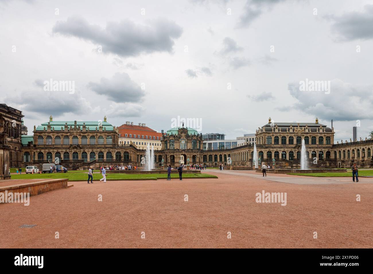 Le Palais Zwinger Dresde Allemagne Banque D'Images